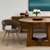 Grafton Dining Chair Walnut & Brown