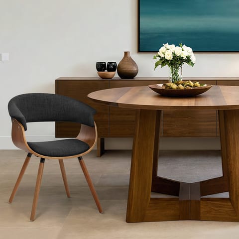 Grafton Dining Chair Walnut & Grey