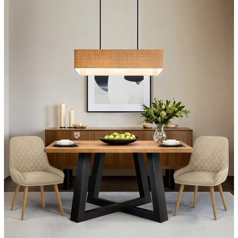 Azure Oak Dining Chair Beige