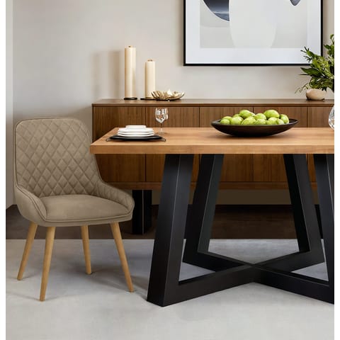 Azure Oak Dining Chair Brown