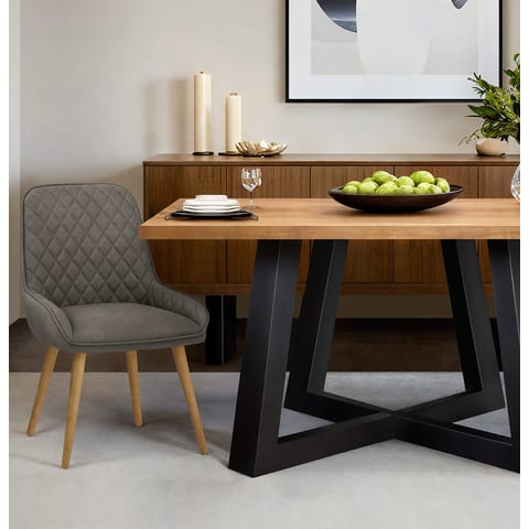 Azure Oak Dining Chair Grey