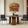 Lara Dining Chair Black & Walnut