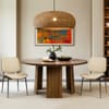 Lara Dining Chair Cream & Walnut