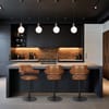 Scout Real Leather Stool Brown