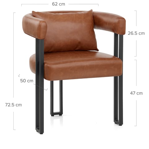 Gigi Chair & Cushion Antique Brown