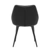 Strata Dining Chair Black Real Leather