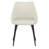 Strata Dining Chair Cream Real Leather