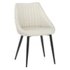 Strata Dining Chair Cream Real Leather