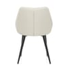 Strata Dining Chair Cream Real Leather