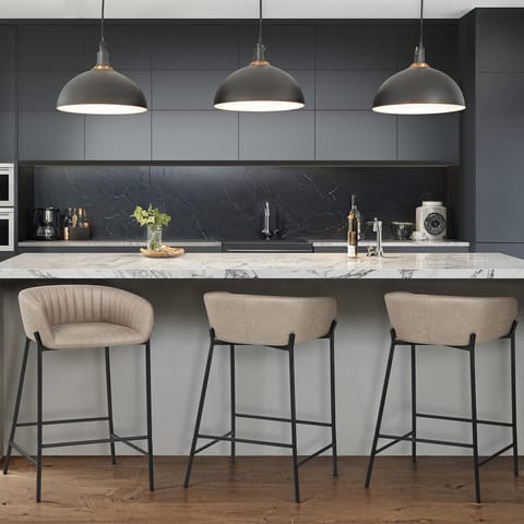 Cub Bar Stool Antique Taupe