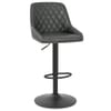 Melbourne Real Leather Stool Antique Slate