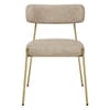 Diana Gold Chair Beige