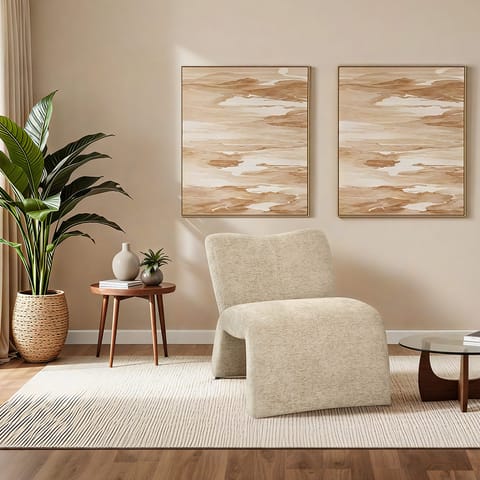 Chill Chair Beige Fabric