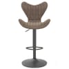 BB Swivel Stool Brown Fabric