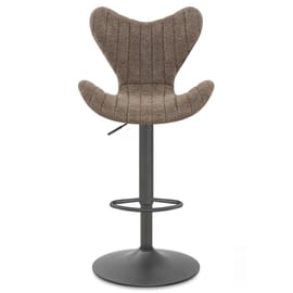 BB Swivel Stool Brown Fabric