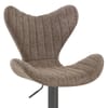 BB Swivel Stool Brown Fabric