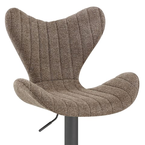 BB Swivel Stool Brown Fabric