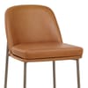 Cruz Real Leather Stool Antique Brown