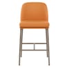 Cruz Real Leather Stool Orange