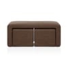 Buddy Ottoman Bench Set Brown