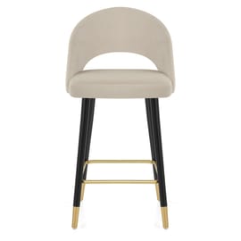 Halo Bar Stool Champagne Velvet
