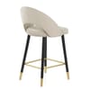 Halo Bar Stool Champagne Velvet