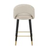 Halo Bar Stool Champagne Velvet