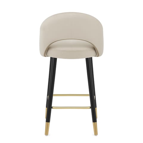 Halo Bar Stool Champagne Velvet