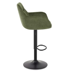 Matteo Bar Stool Green Fabric