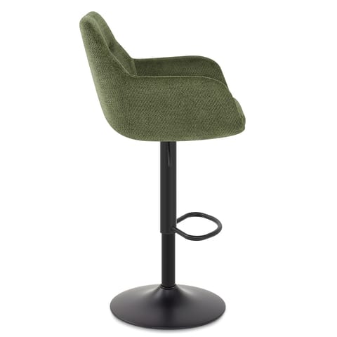 Matteo Bar Stool Green Fabric
