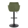 Matteo Bar Stool Green Fabric