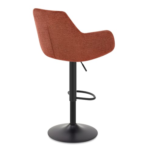 Matteo Bar Stool Rust Fabric