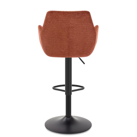 Matteo Bar Stool Rust Fabric