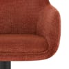Matteo Bar Stool Rust Fabric