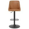 Canberra Real Leather Stool Antique Brown