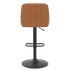 Canberra Real Leather Stool Antique Brown
