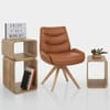 Madrid Real Leather Dining Chair Tan