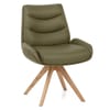 Madrid Real Leather Dining Chair Green