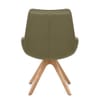 Madrid Real Leather Dining Chair Green