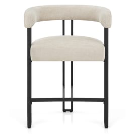 Gigi Bar Stool Cream Fabric