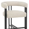 Gigi Bar Stool Cream Fabric