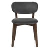 Maya Dark Oak Chair Charcoal Fabric