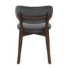 Maya Dark Oak Chair Charcoal Fabric
