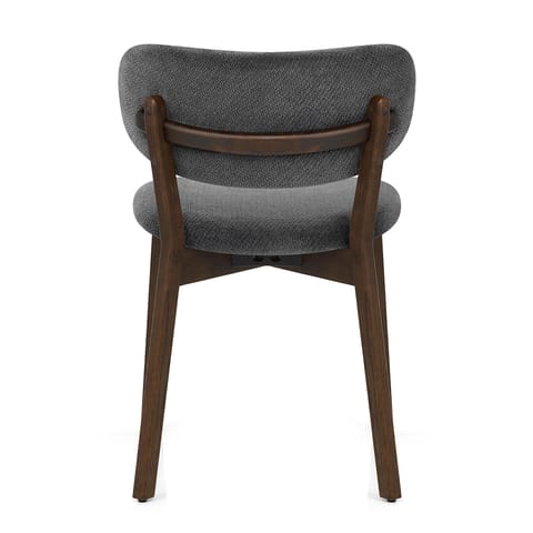 Maya Dark Oak Chair Charcoal Fabric