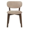 Maya Dark Oak Chair Tweed Fabric