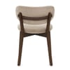 Maya Dark Oak Chair Tweed Fabric