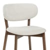 Maya Light Oak Chair Ivory Fabric