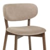 Maya Light Oak Chair Tweed Fabric