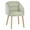 Asti Dining Chair Green Fabric