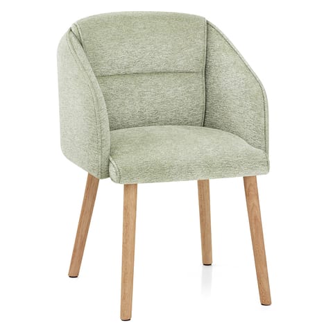 Asti Dining Chair Green Fabric